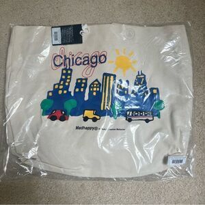 Madhappy Chicago Exclusive Wide Tote Bag Canvas in Natural NEW